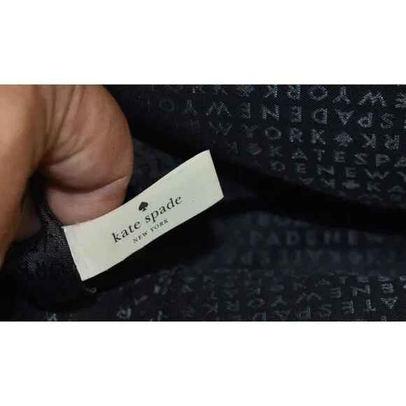 Kate Spade Women Grant Street Jules Grainy Striped Vinyl Shoulder Bag Beach Tote - Picture 16 of 16